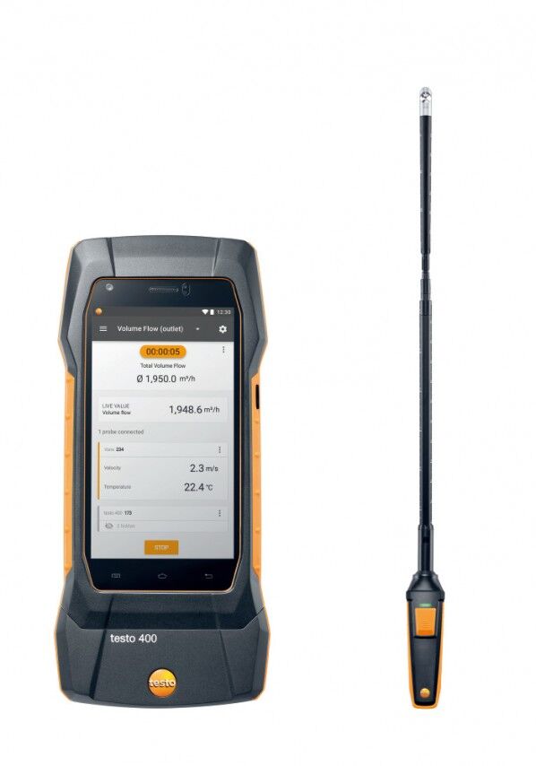 testo400 + φ16mm ベーン式風速プローブ TD20-400-09 1点