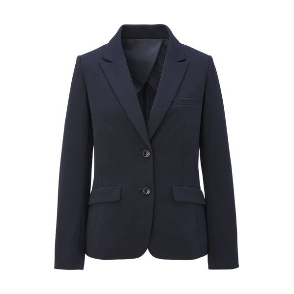 テーラードジャケット レディース 事務服 ネイビー 13