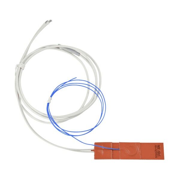シリコーンラバーヒーター 熱電対5m、リード線延長5m 100V 20W 25mm×100mm SR100-20-25-100-K5 1枚