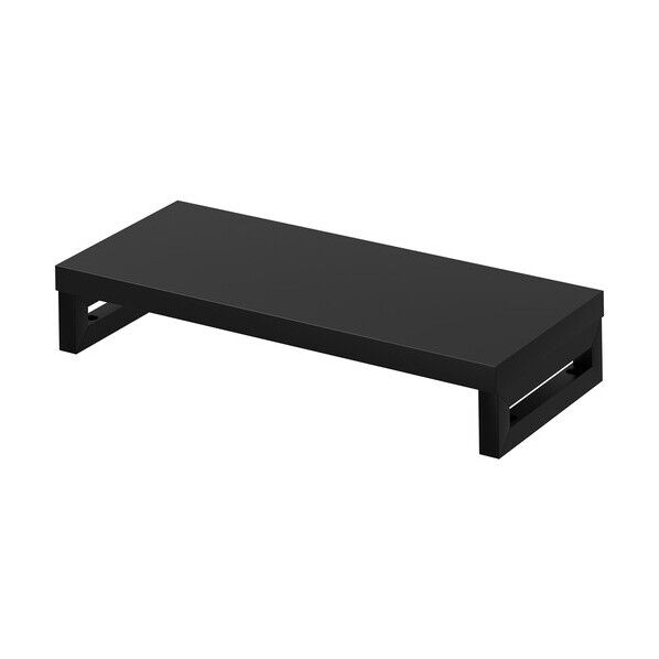 eモニタ台(角脚・黒天板)幅600×奥行250【受注生産品】
