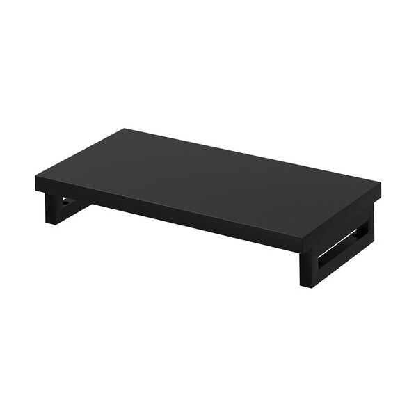 eモニタ台（角脚･黒天板）幅600×奥行300【受注生産品】