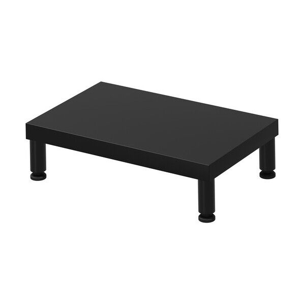 eモニタ台(丸脚・黒天板)幅400×奥行250【受注生産品】
