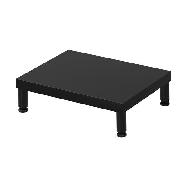 eモニタ台(丸脚・黒天板)幅400×奥行300【受注生産品】
