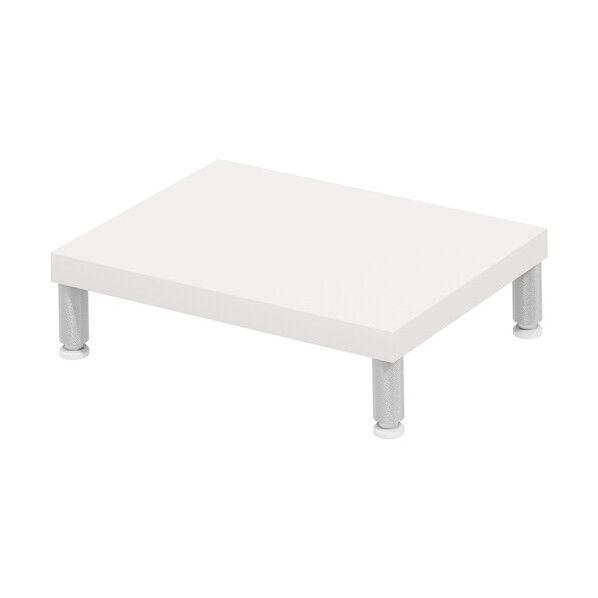 eモニタ台(丸脚・白天板)幅400×奥行300【受注生産品】