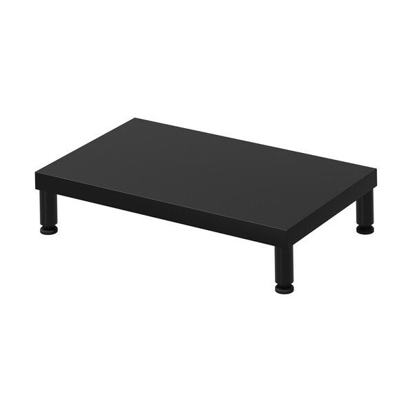 eモニタ台(丸脚・黒天板)幅500×奥行300【受注生産品】