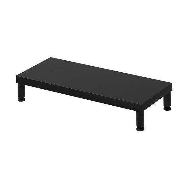 eモニタ台(丸脚・黒天板)幅600×奥行250【受注生産品】
