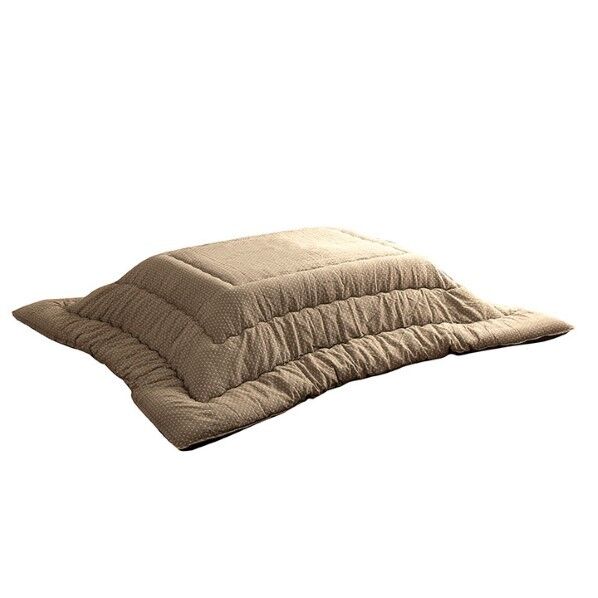 こたつ布団 正方形 日本製 和柄 約205×205cm ベージュ