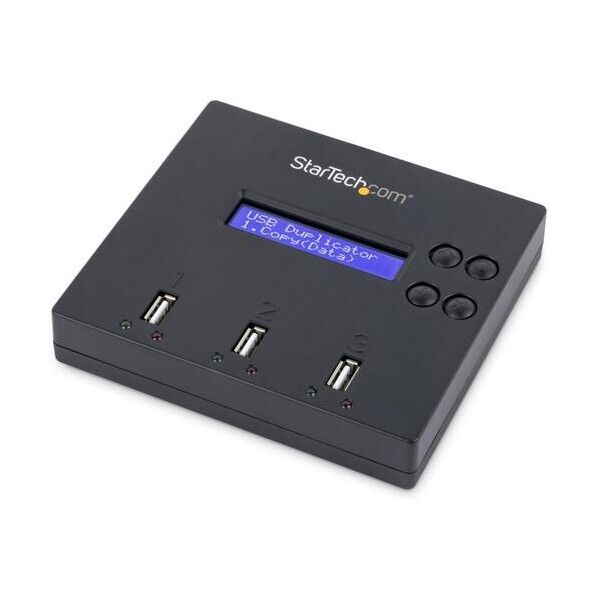 USBメモリデュプリケーター/1対2/独立型/PC不要/最大1.5GB/分/1回・3回上書き消去機能/LCD搭載