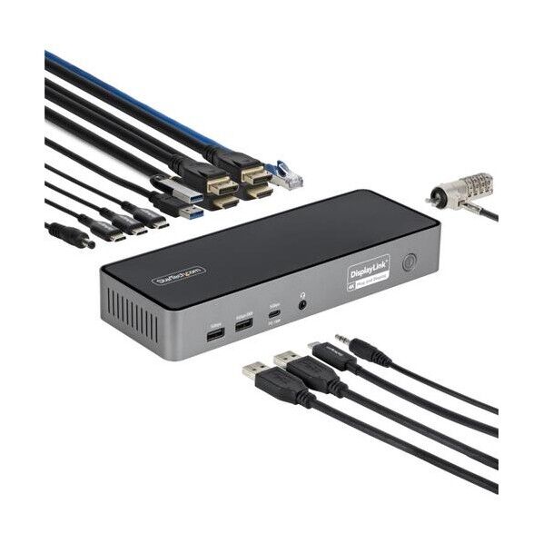 ドッキングステーション/USB-C接続/3画面/4K60Hz HDMI + DP/140W PD/USBハブ/有線LAN
