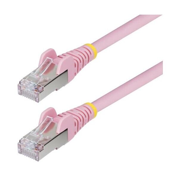 CAT6A LANケーブル/15.2m/ピンク/10GbE 500MHz/PoE++ 100W/S/FTP/LSZH
