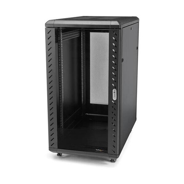 サーバーラック/キャビネット/18U/19インチ/取付奥行81.3cm/キャスター鍵付/ネットワークデータセンターラック