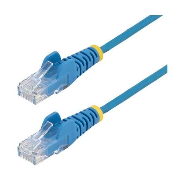 CAT6 LANケーブル/スリム/25cm/ブルー/100W PoE/UTP/LSZH/より線/カテゴリ6 RJ45