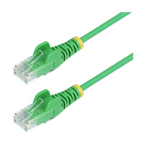 CAT6 LANケーブル/スリム/25cm/グリーン/100W PoE/UTP/LSZH/より線/カテゴリ6 RJ45