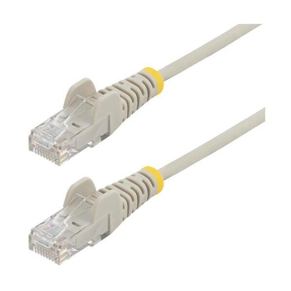 CAT6 LANケーブル/スリム/25cm/グレー/100W PoE/UTP/LSZH/より線/カテゴリ6 RJ45