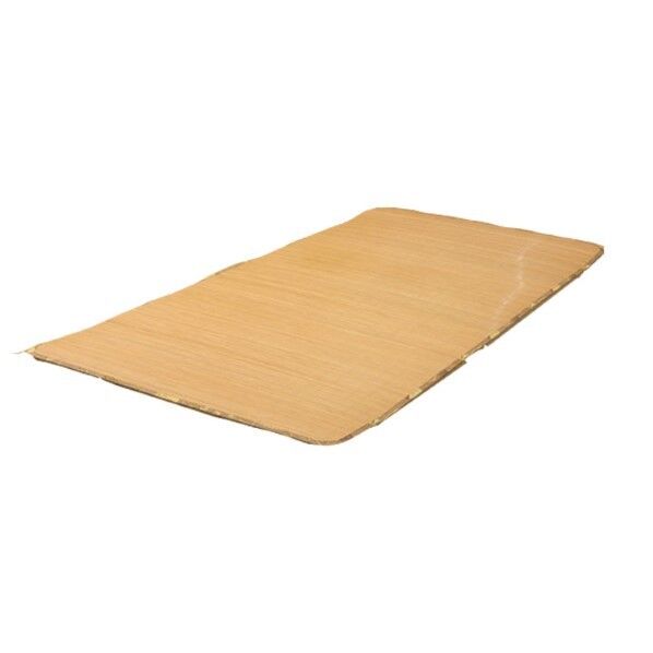 丈夫でひんやり 竹シーツ 『ひんやり竹 敷パッド』 ブラウン シングル 100×200cm(四方ゴムバンド付き) 1100300012601 ブラウン 100×200cm 64-8017-08 1点