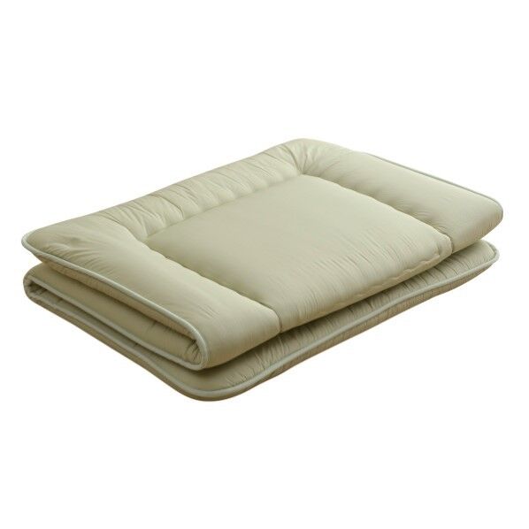 敷き布団 ダブルロング 寝具 無地 ヒバエッセンス使用 『i森の眠り』 グリーン 約140×210cm 1202770123902