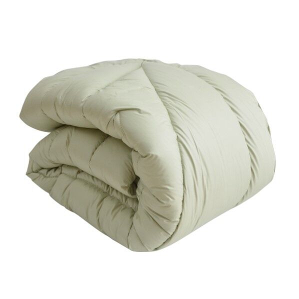 掛け布団 ダブルロング 寝具 無地 ヒバエッセンス使用 『i森の眠り』 グリーン 約190×210cm 1202770122402