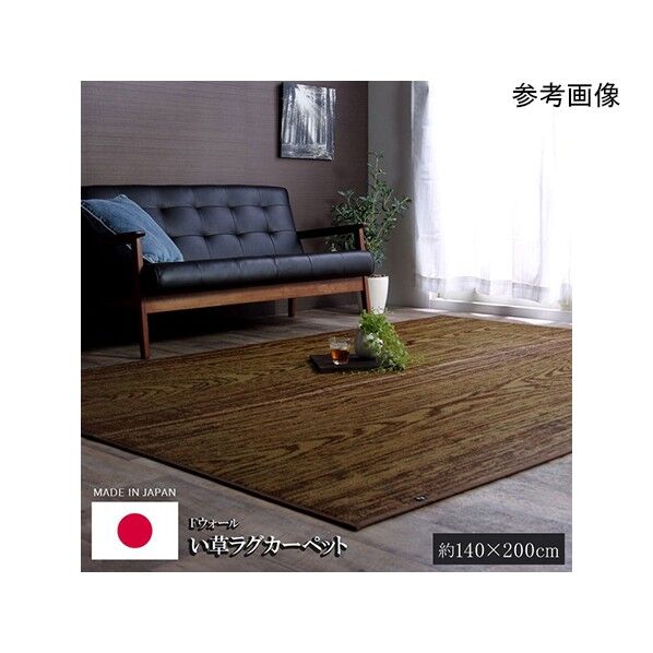 い草ラグ おしゃれ 国産 カーペット 『Fウォール』 約140×200cm 1050610012303 140×200cm 64-8012-70 1点