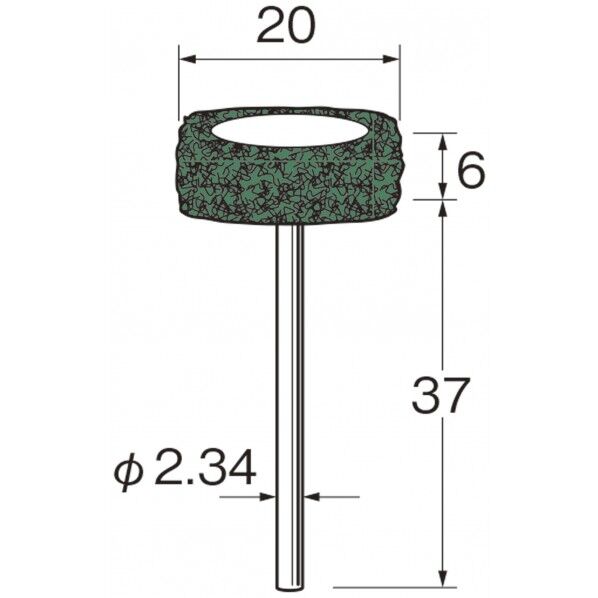 クッションサンダー(不織布)φ20x6 5コ入 S2531 1点