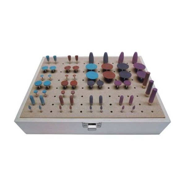 軸付シリコンゴム砥石セット 58本入 R0011 1点