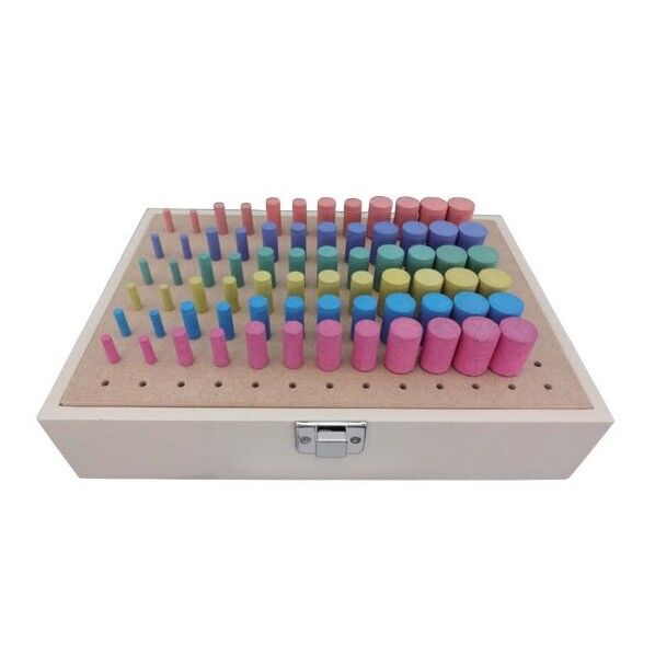 軸付セラミックゴム砥石セット(金属用) 72本入 R0031 1点