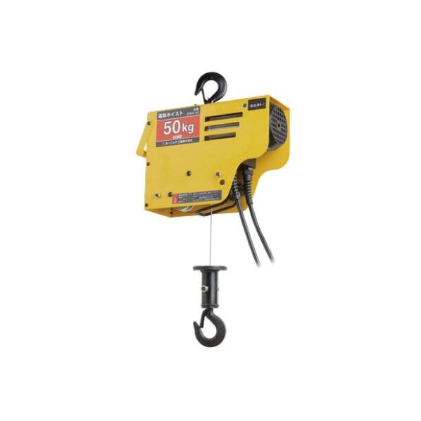 電動ワイヤーホイスト50Kg ワイヤーロープ DWH-50 1個