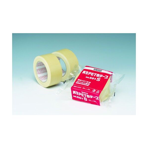 エコラ布テープNo.601S(旧:再生PET布テープ♯601S) ダンボール 50mm×25m NO601S 1点
