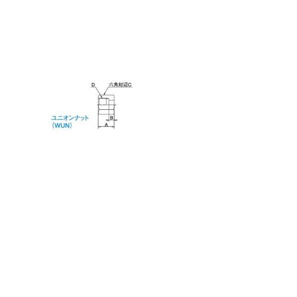 ※法人専用品※大阪ジャッキ製作所 ユニオンナット(溶接継手) WUN-04 1点