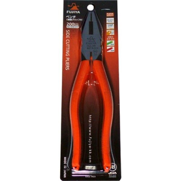 フジ矢 ペンチ(樹脂グリップ付)200mm 1050-200 1点