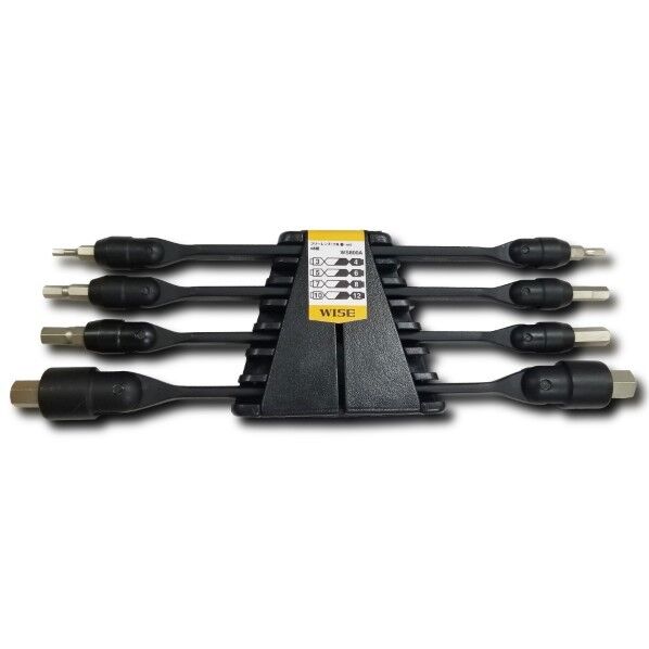 六角棒レンチ(ナイフ式)フリーレンチ(ミリ/4本組)Aセット WS800A(WISE) 4本