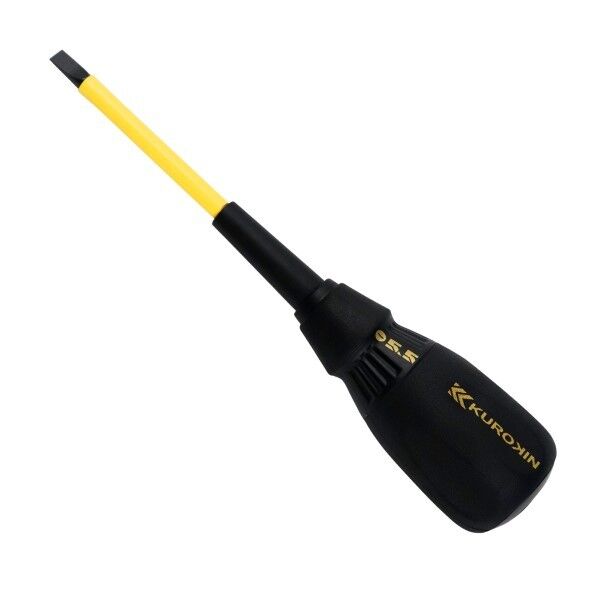 フジ矢 電工ドライバー 5.5×100mm 黒金 554D-BG 1本...