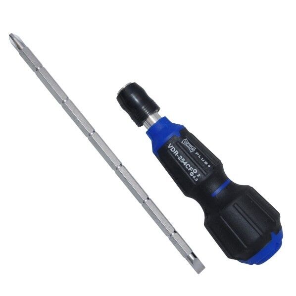 電工ドライバー(差替フリータイプ +2/-6) 100mm VDR-254CF 1本