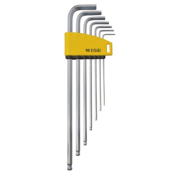 硬質ボールポイント六角棒レンチ 7本組 WLB330N-7S(WISE) 1式