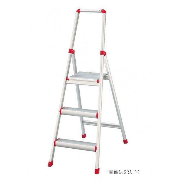 天板幅広上枠付きアルミ踏台 SRA型