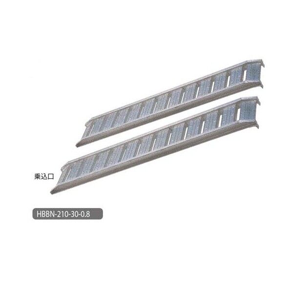 ※法人専用品※ アルミブリッジ 歩行用農機専用(12467) HBBN-180-30-0.5 2本組