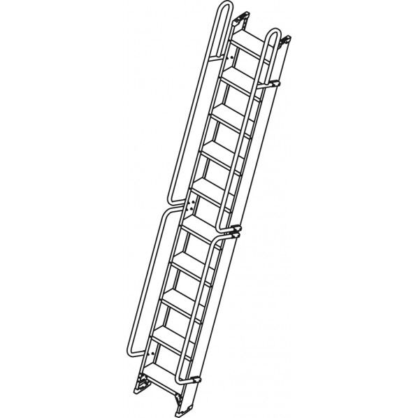 1連はしご踏桟幅広タイプオプション手すり下部用16913 FLW2.0-TS 1台