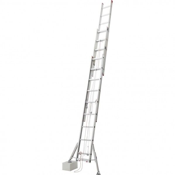 スタビライザー付3連はしご ハチ型 (脚部伸縮式)