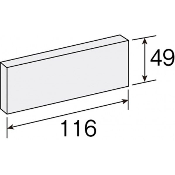 中形仕切板(10枚入・B-118用) 116×49mm B-119 1