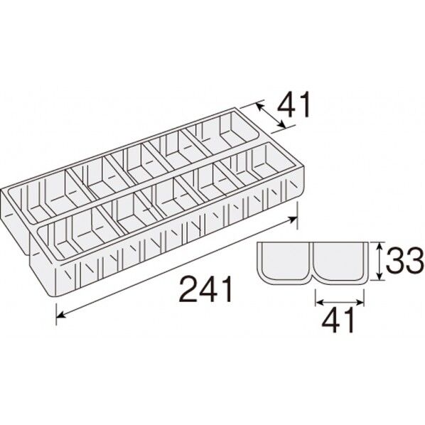 ホーザン 導電性仕切板B(8枚・B-17-BB用 B-222 1...