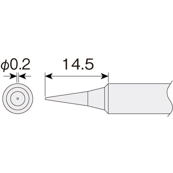温調式ハンダゴテHS‐26用ビット B型コテ先 128 x 41 x 8 mm HS-132 1点