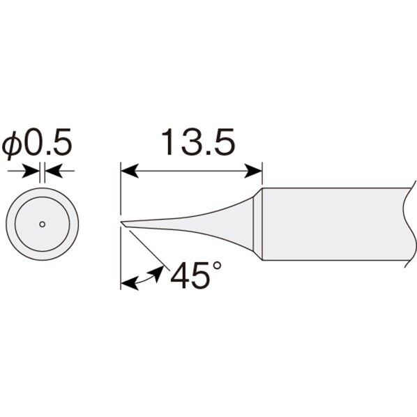 温調式ハンダゴテＨＳ－２６用ビット HS-135 1点