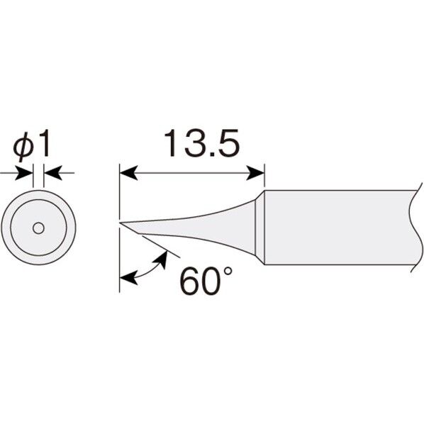 温調式ハンダゴテHS‐26用ビット C型コテ先 HS-137 1点