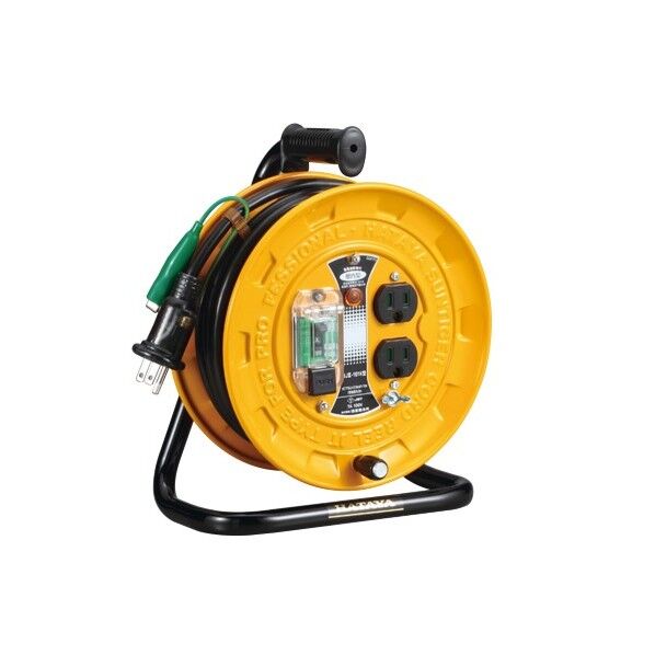 JT-IIIコンパクトリール漏電遮断器付電工ドラム・電工リール・コードリール