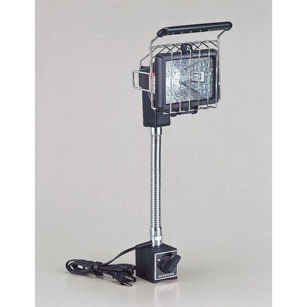 ハタヤミニハロゲンライト(マグネットタイプ)150W耐震ハロゲン球付1.6m