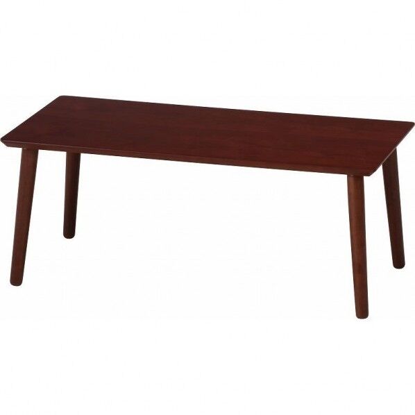 突板ローテーブル 8040BR ブラウン 約幅800×奥行400×高さ320mm 10864 1台