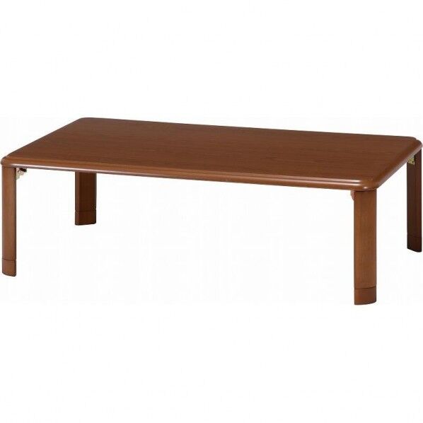 フジボウエキ 軽量継脚折り畳み座卓 12075 約幅1200×奥行750×高さ330mm ミドルブラウン 10038 1台...