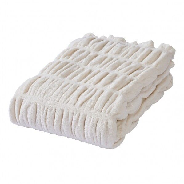 hug warm 掛け毛布 シングル アイボリー