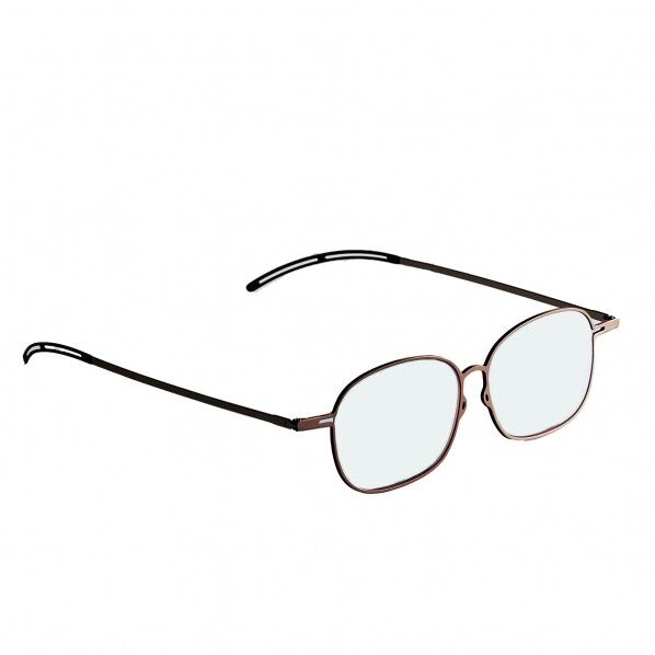 薄型&軽量メガネ型拡大鏡 エアリールーペ 1.8倍 ブラウン