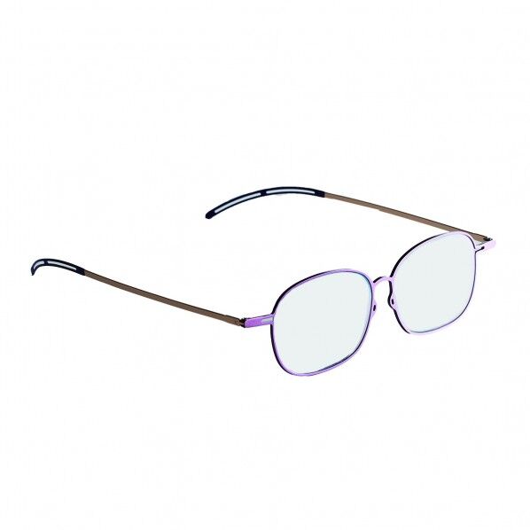 薄型&軽量メガネ型拡大鏡 エアリールーペ 1.8倍 パープル