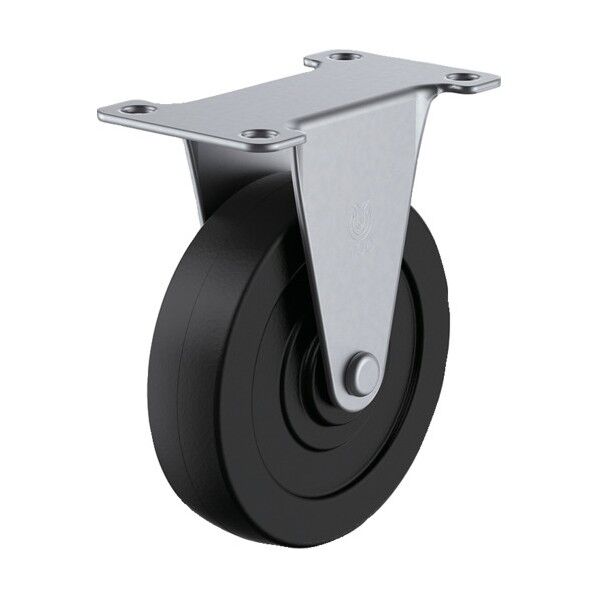 キャスターステンレス製固定車径50ゴム車輪 SUS-ER-50R 1